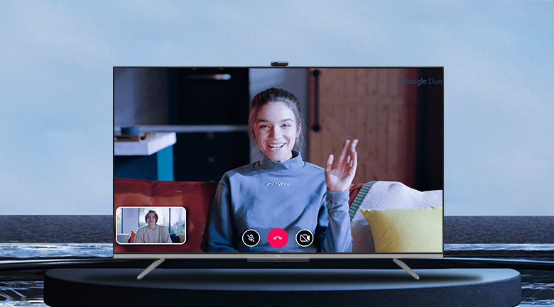 Gọi video trực tuyến - Android Tivi TCL 4K 75 inch 75P725