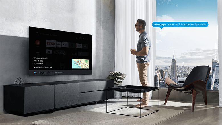 Trợ lý Google Assistant - Android Tivi QLED TCL 4K 65 inch 65C725