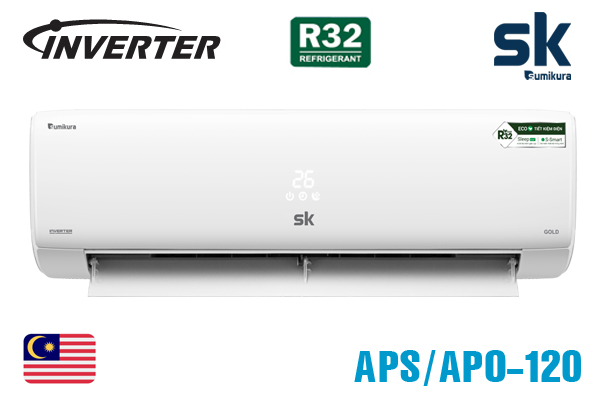 APS/APO-120DC, Điều hòa Sumikura 12000BTU 1 chiều inverter 