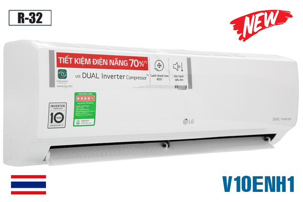 LG V10ENH1, Điều hòa LG 9000 BTU inverter 1 chiều 2021